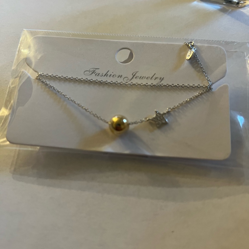 Chic Gold and Silver Necklace with Star Charm